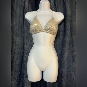 Inca Women’s Sequin Bikini Top Size Large EUC